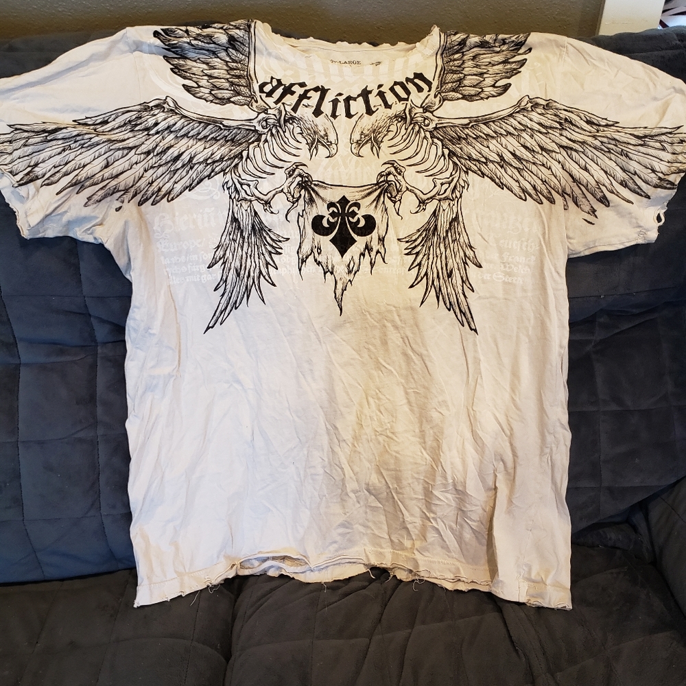 Pre owned Affliction Angel Wing T-shirt 2XL